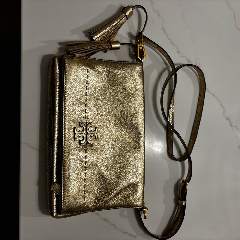 Tory Burch Gold Bag